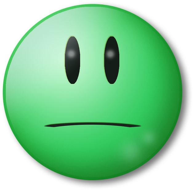 Bored Green Emoji Expression PNG Image