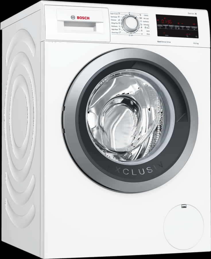 Bosch Front Load Washing Machine PNG Image