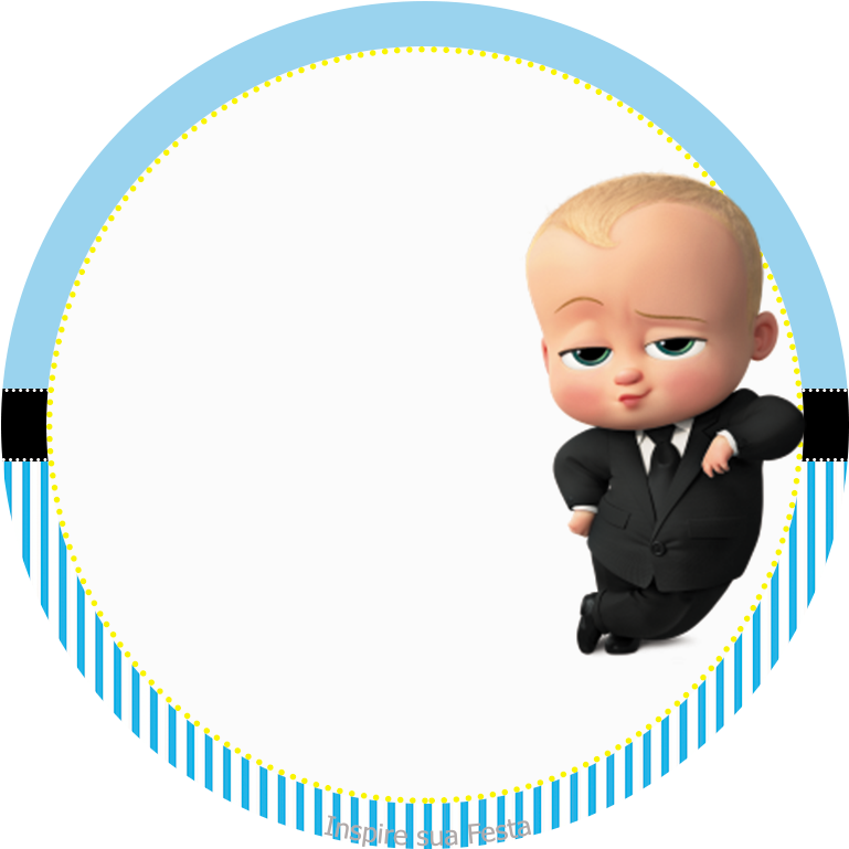 Boss Baby Character Frame PNG Image