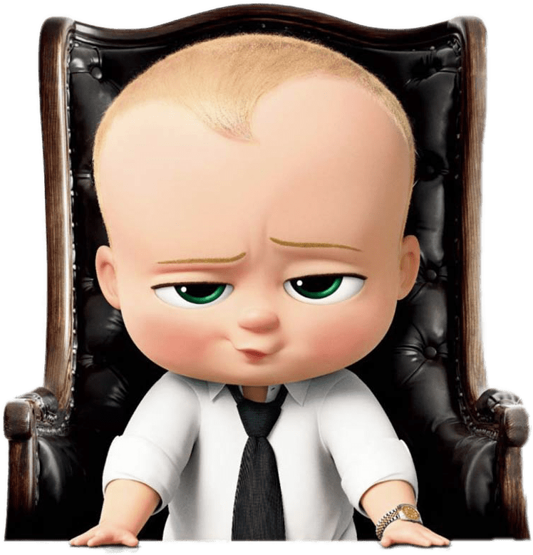 Boss Babyin Executive Chair.png PNG Image