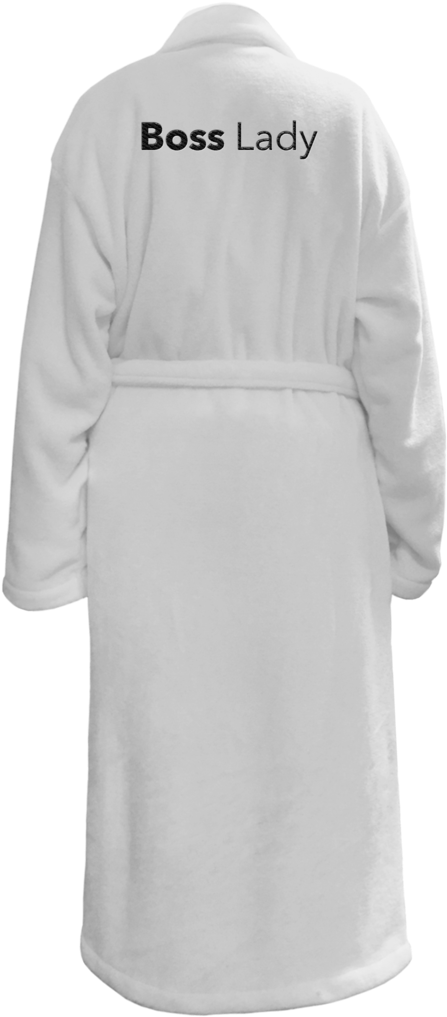 Boss Lady White Robe PNG Image