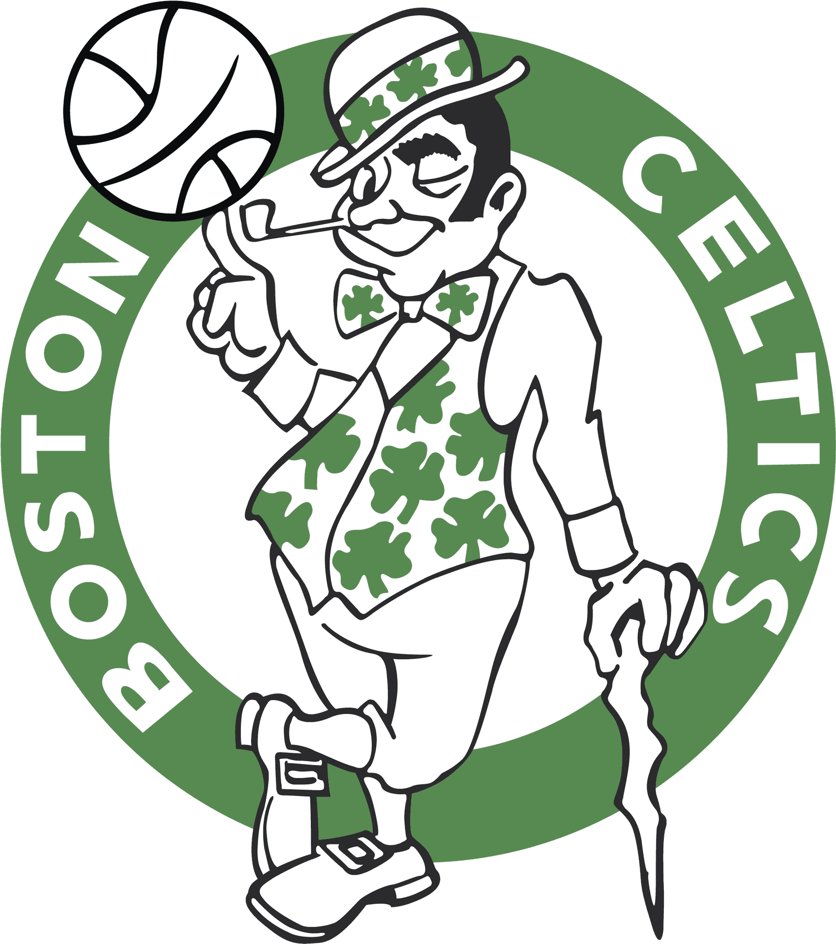 Boston Celtics Logo Illustration.png PNG Image