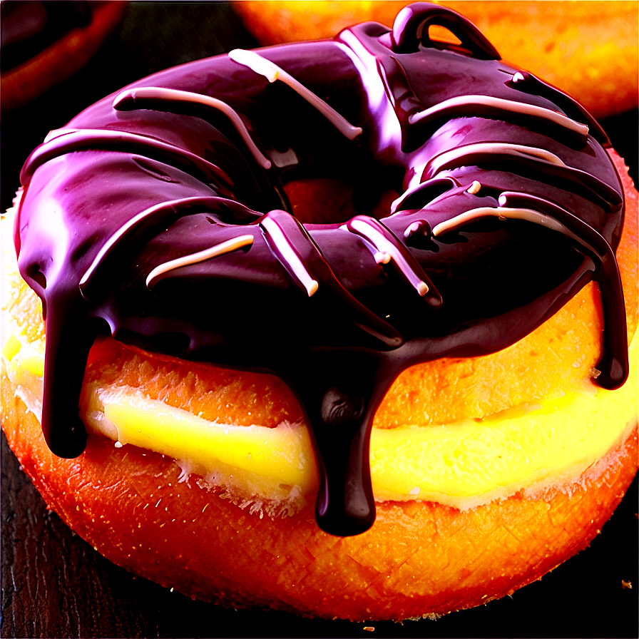 Boston Cream Donut Png Edw1 PNG Image