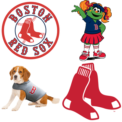 Boston Red Sox Logo Mascot Dog PNG Image