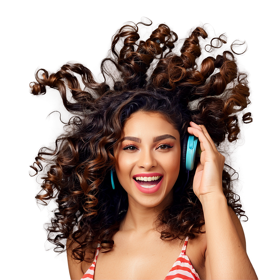 Bouncy Curly Hair Joy Png 05242024 PNG Image