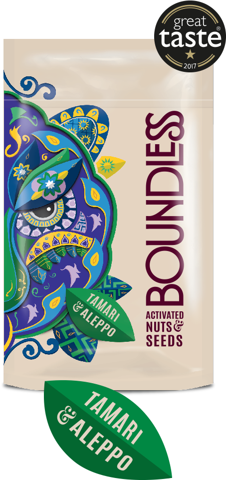 Boundless Activated Nuts Seeds Tamari Aleppo Packaging PNG Image