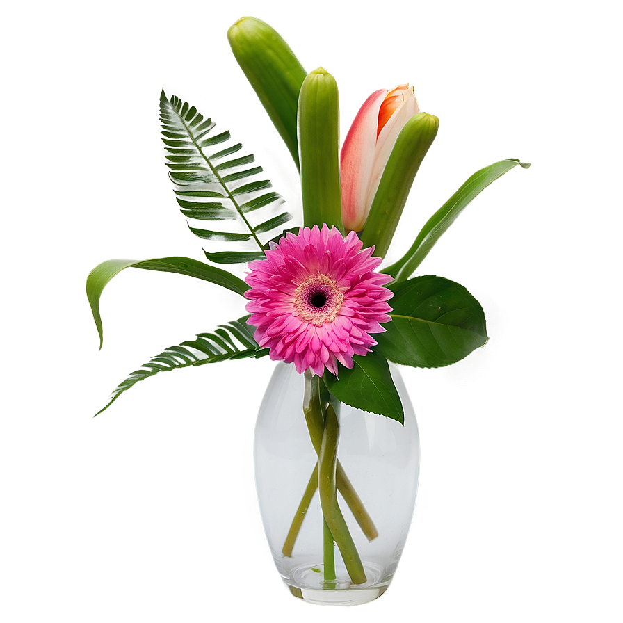 Bouquet In Vase Png Kqf84 PNG Image