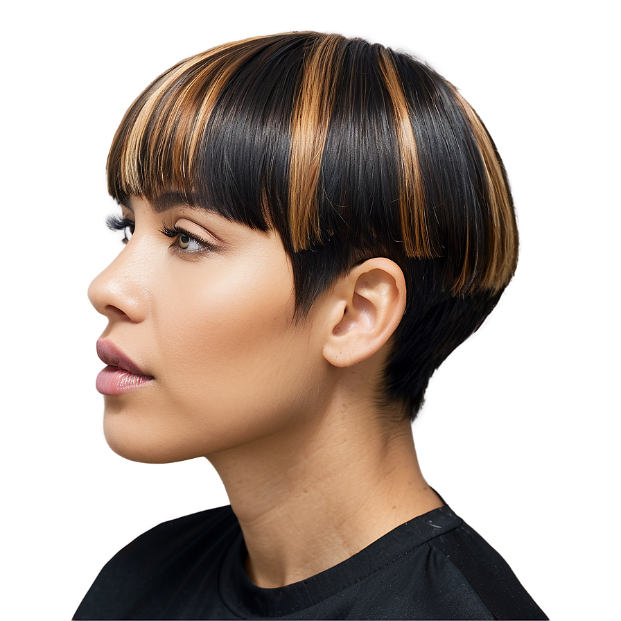 Bowl Cut With Highlights Png Imo PNG Image