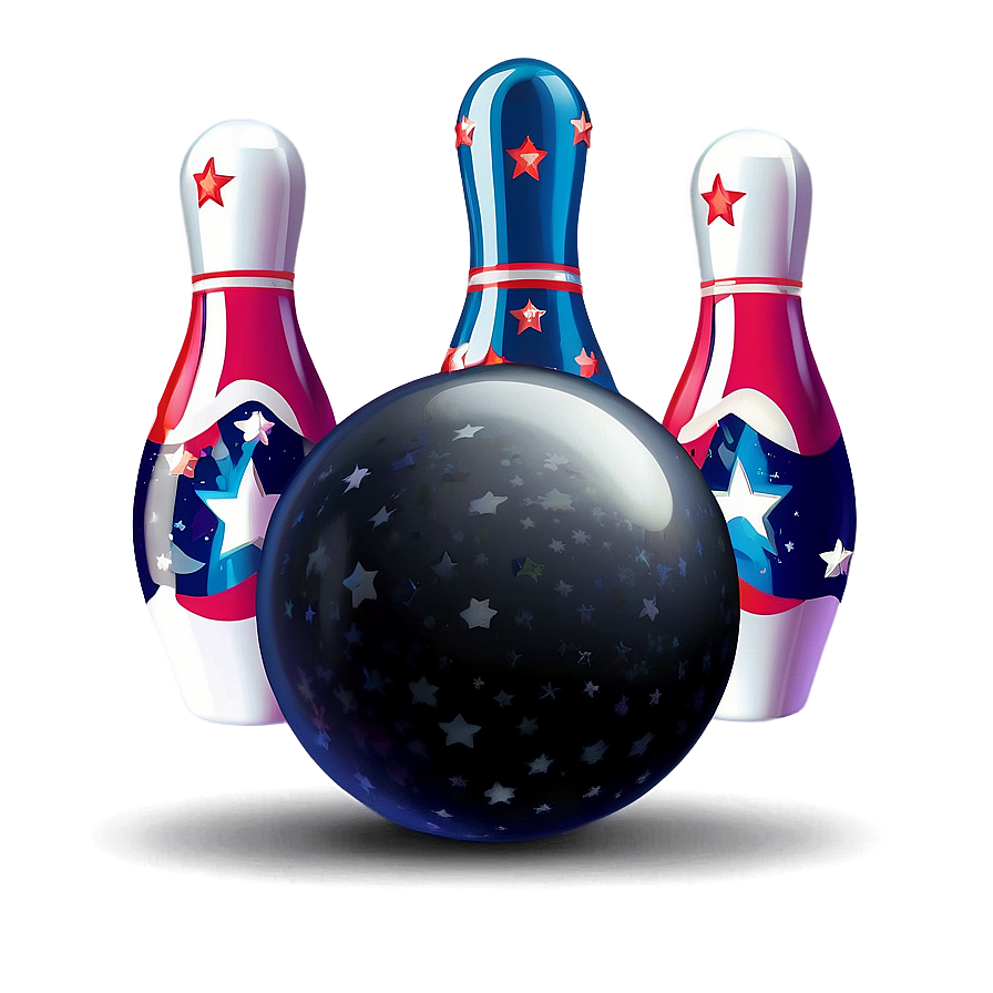 Bowling Ball With Stars Png Yfv PNG Image