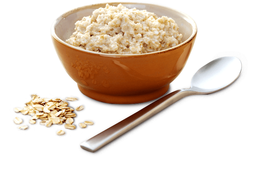 Bowlof Oatmealwith Spoonand Oats PNG Image