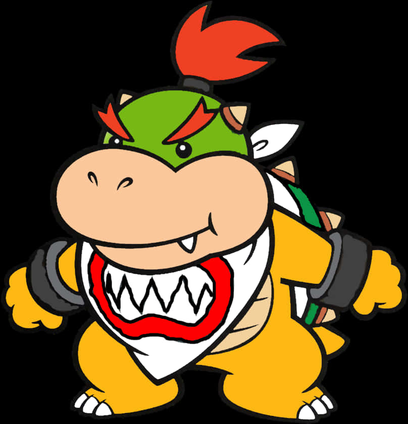 Bowser_ Animated_ Character_ Illustration PNG Image