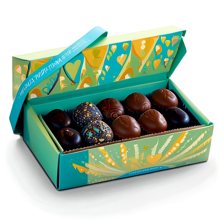 Box Of Vegan Chocolates Png Cre99 PNG Image