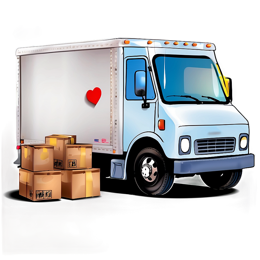 Box Truck Night Delivery Png 86 PNG Image