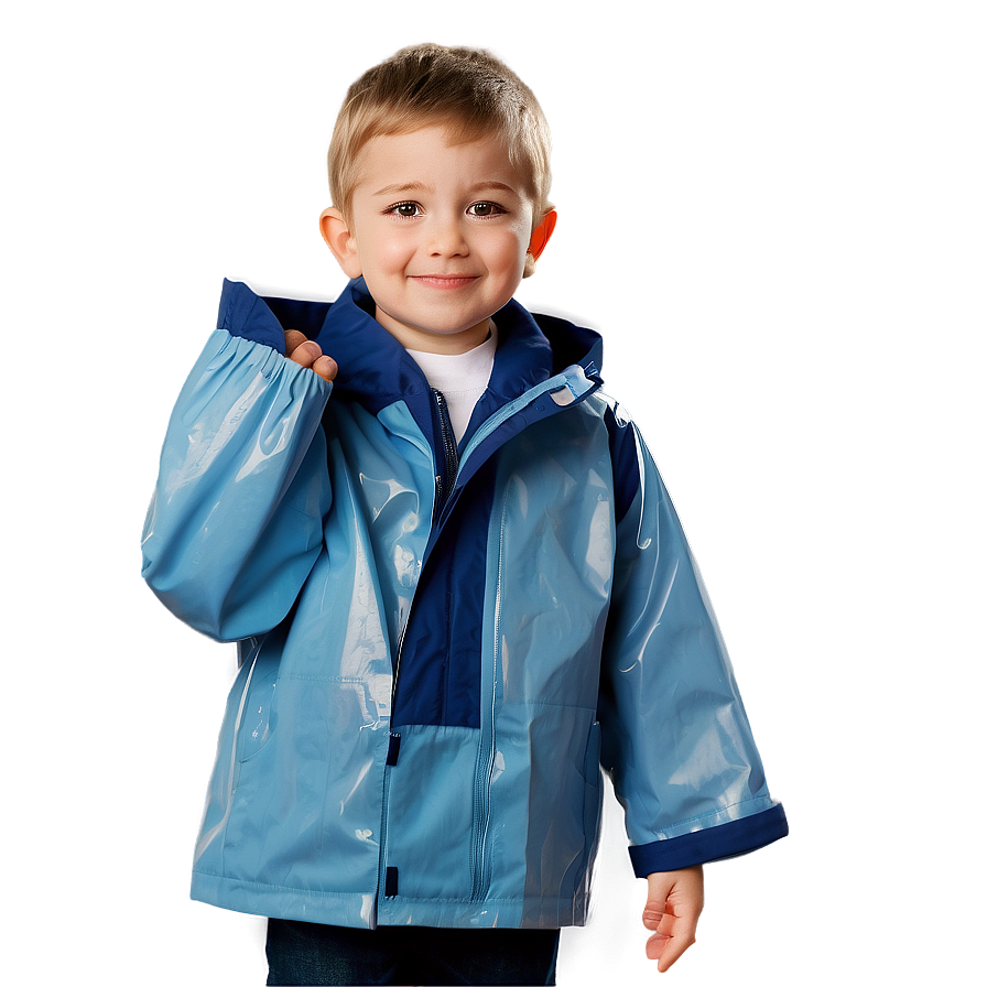 Boy In Raincoat Png Qnl PNG Image