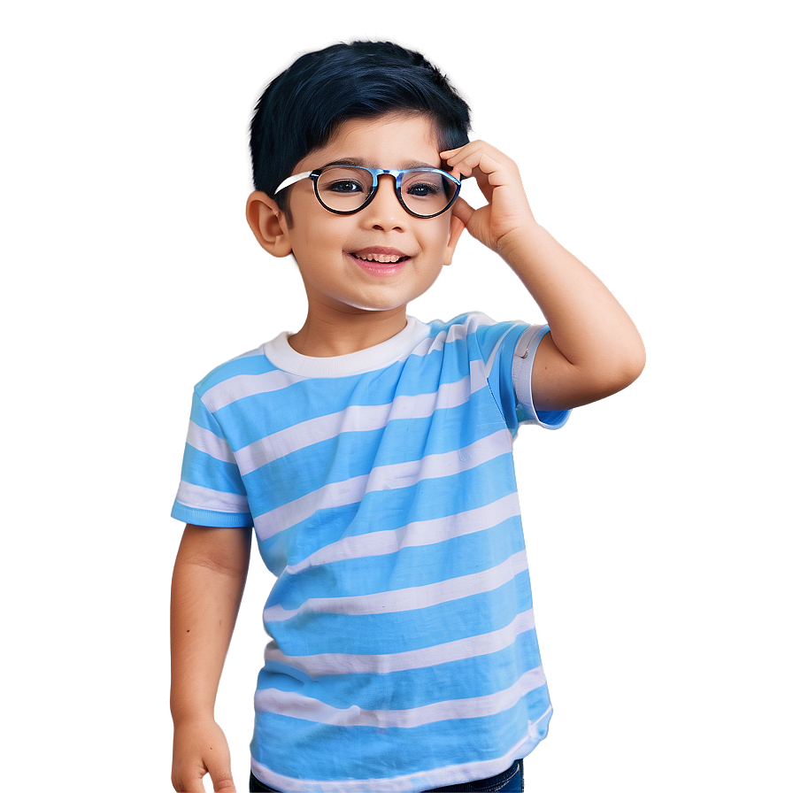 Boy Wearing Glasses Png Iqo18 PNG Image