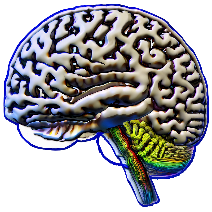 Brain Activity Outline Png Vdo PNG Image