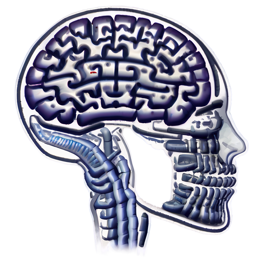 Brain Activity Outline Png Wum38 PNG Image