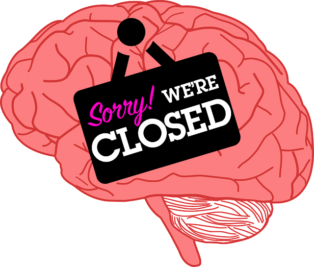 Brain Closed Sign Clipart PNG Image