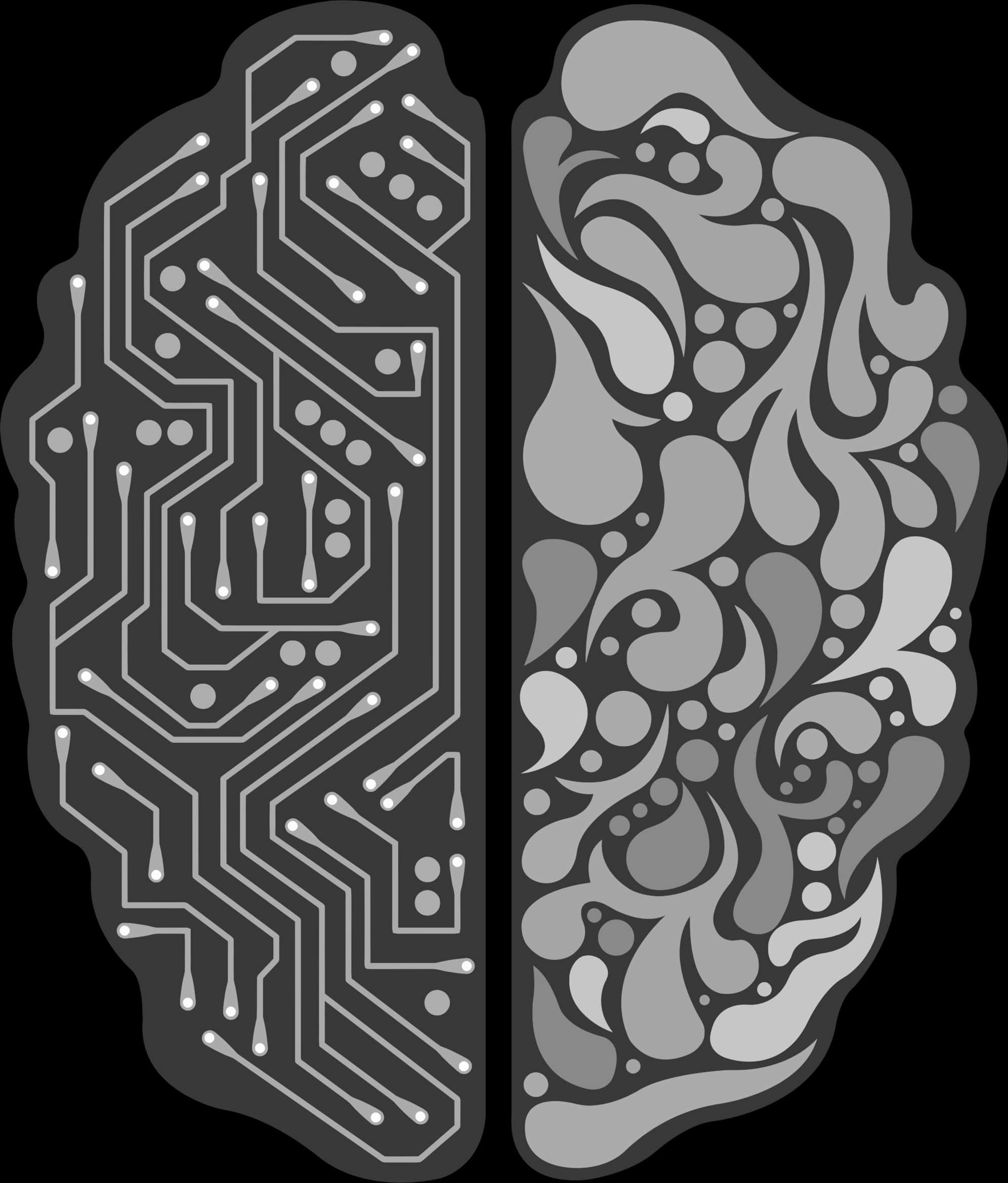 Brain Hemispheres Technology Art PNG Image