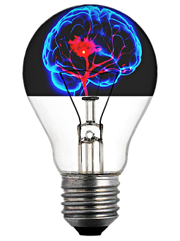 Brain Illumination Concept PNG Image