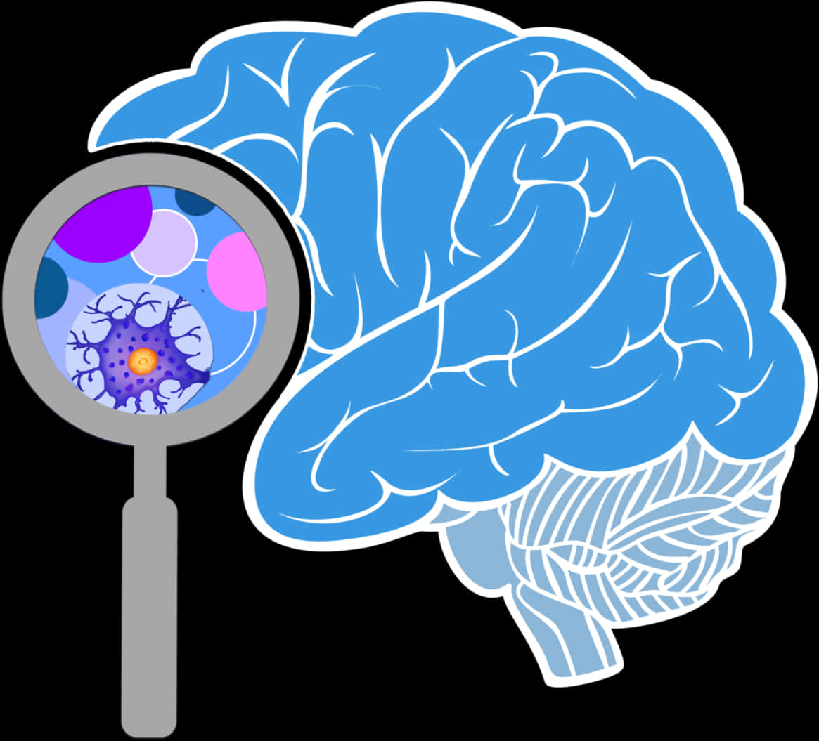 Brain Neuron Zoom Illustration PNG Image