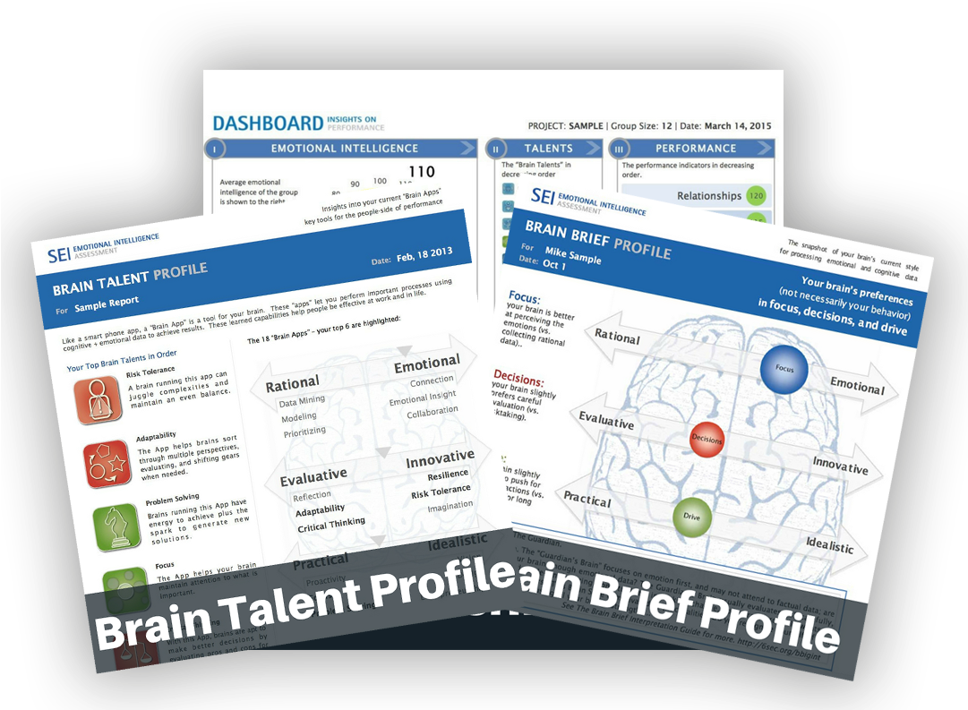 Brain Talent Profile Dashboard PNG Image