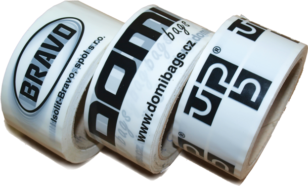 Branded Packaging Tape Rolls PNG Image