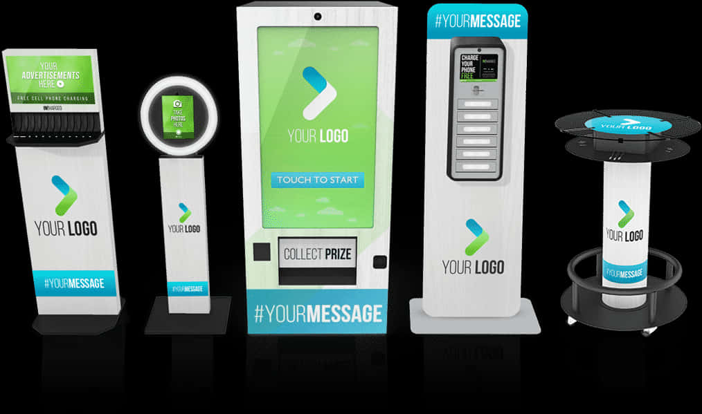 Branded Phone Charging Stations PNG Image