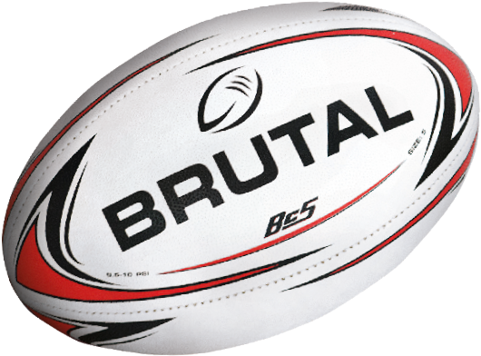 Branded Rugby Ball Isolated PNG Image