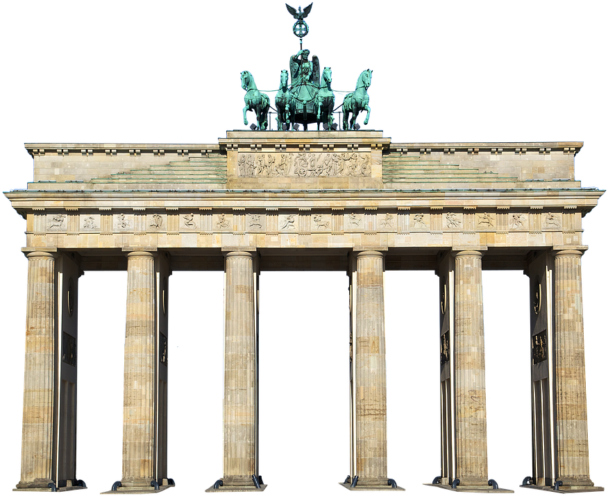 Brandenburg Gate Berlin Isolated PNG Image