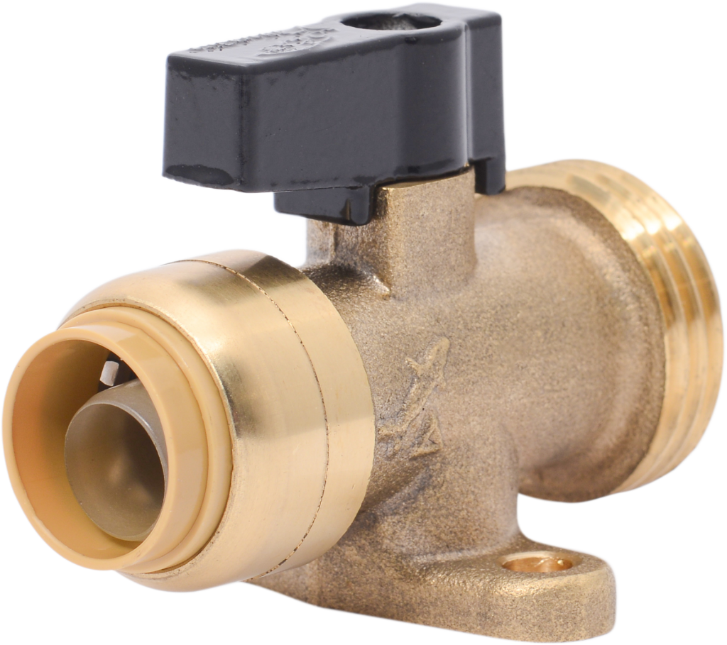 Brass Ball Valve Plumbing Component PNG Image