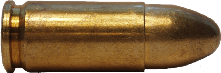 Brass Bullet Cartridge PNG Image