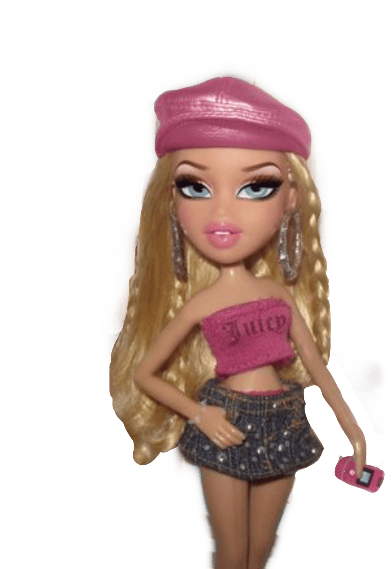 Bratz Dollin Pinkand Denim Outfit PNG Image