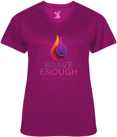 Brave Enough Womens T Shirt PNG Image