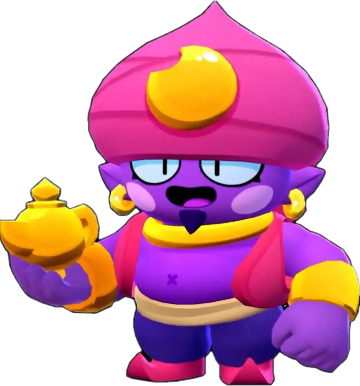 Brawl Stars Genie Character PNG Image