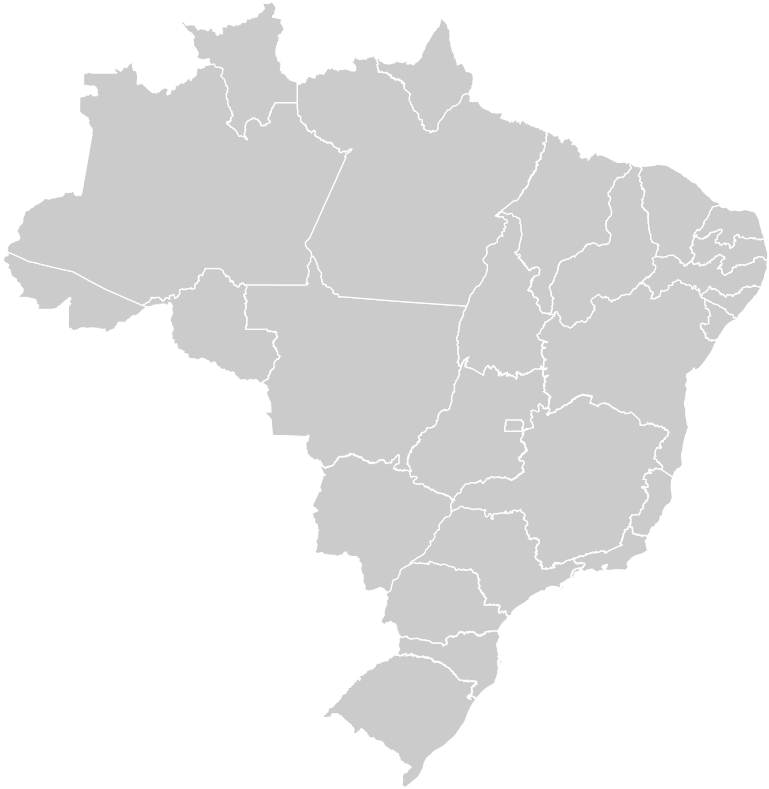 Brazil Blank Map Outline PNG Image