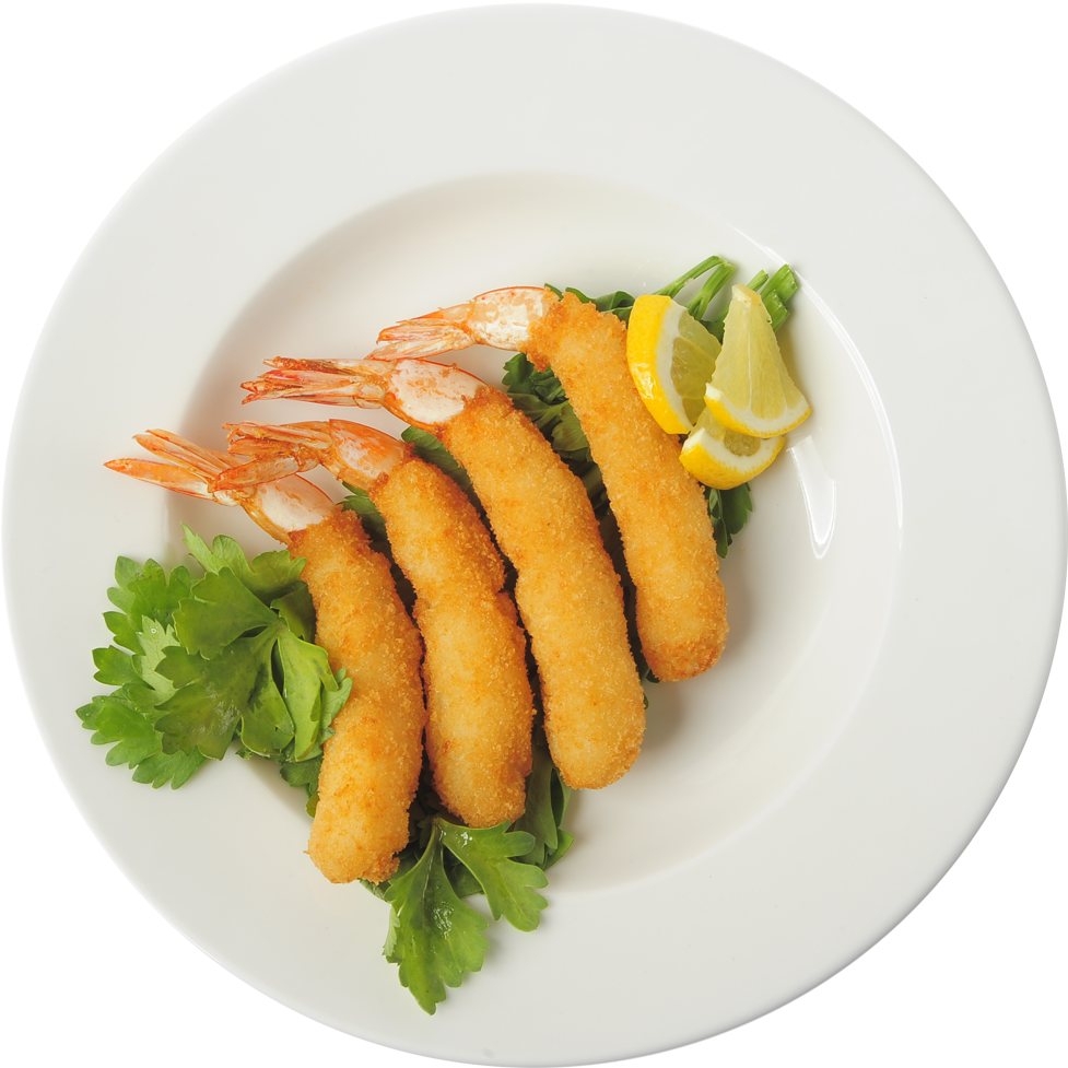 Breaded Shrimpwith Lemonand Parsley PNG Image