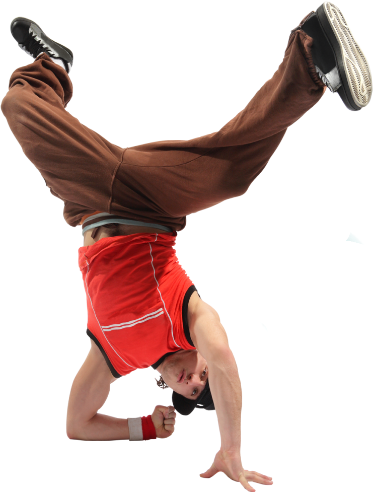 Breakdancer In Action.png PNG Image