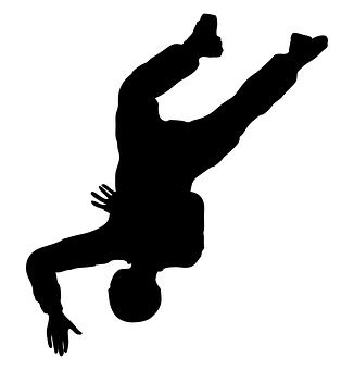 Breakdancer Silhouette Dynamic Move.jpg PNG Image