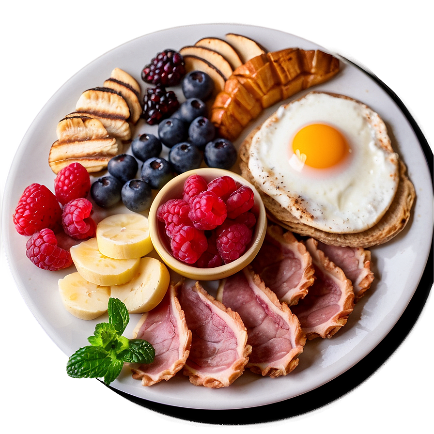 Breakfast Platter Assortment Png Qhh27 PNG Image