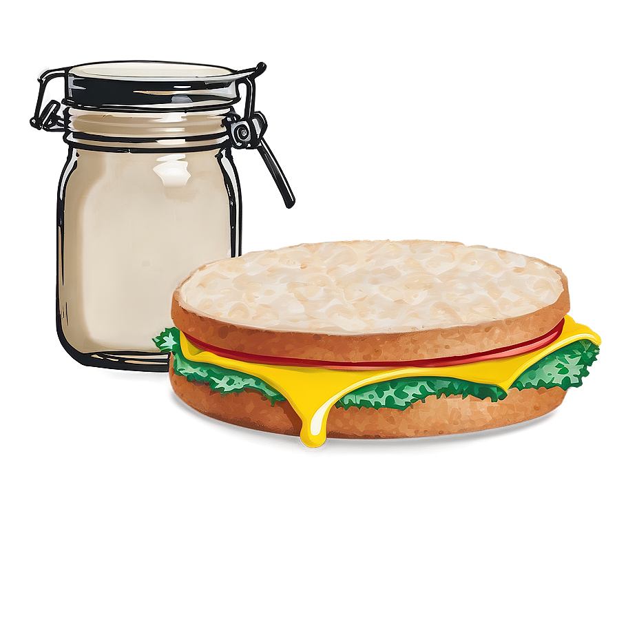 Breakfast Sandwich Delight Png 05212024 PNG Image