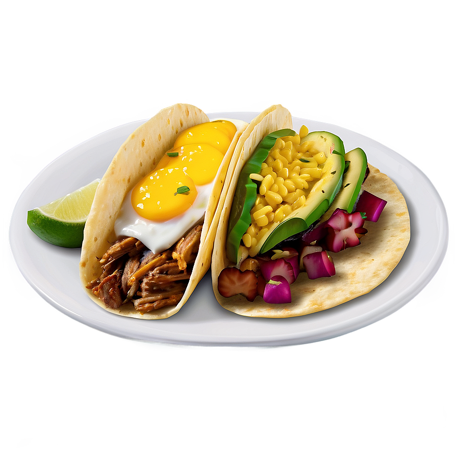 Breakfast Tacos Plate Png 73 PNG Image