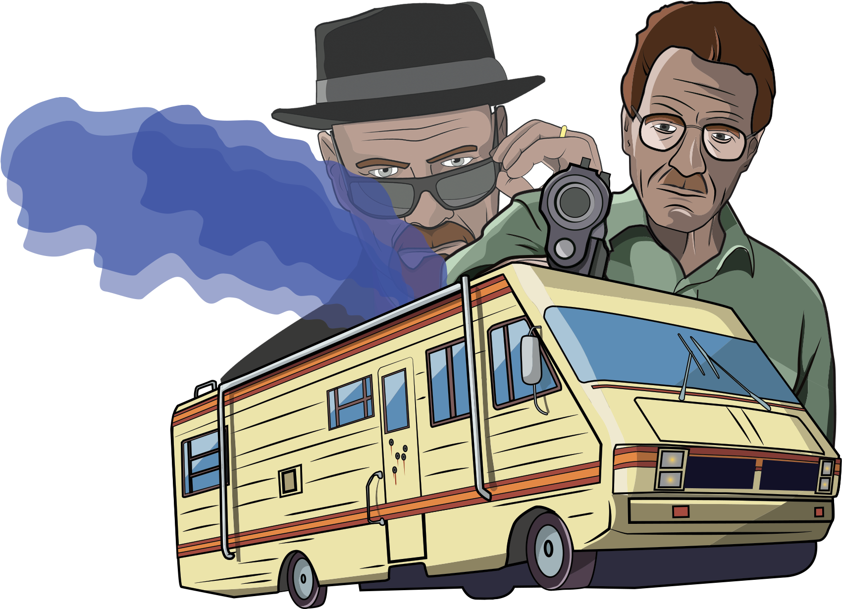 Breaking Bad Animated Characters R V PNG Image