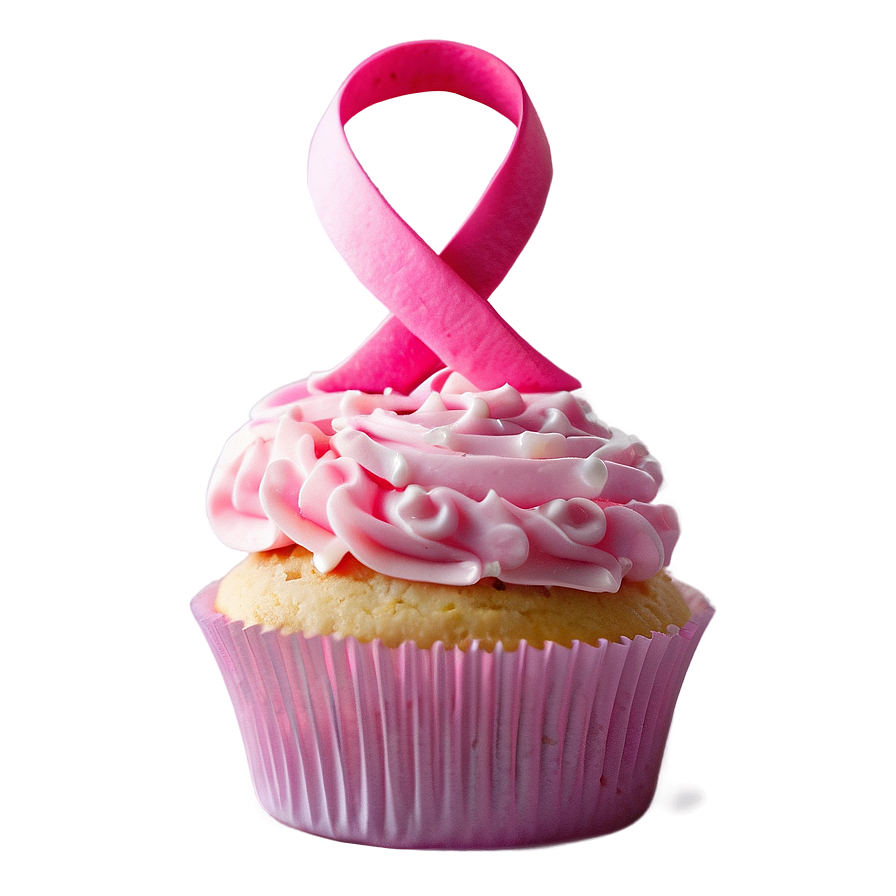 Breast Cancer Awareness Pink Cupcake Png Tfk PNG Image