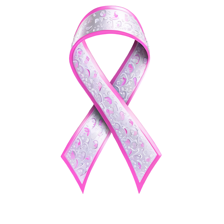 Breast Cancer Ribbon In 3d Png 82 PNG Image