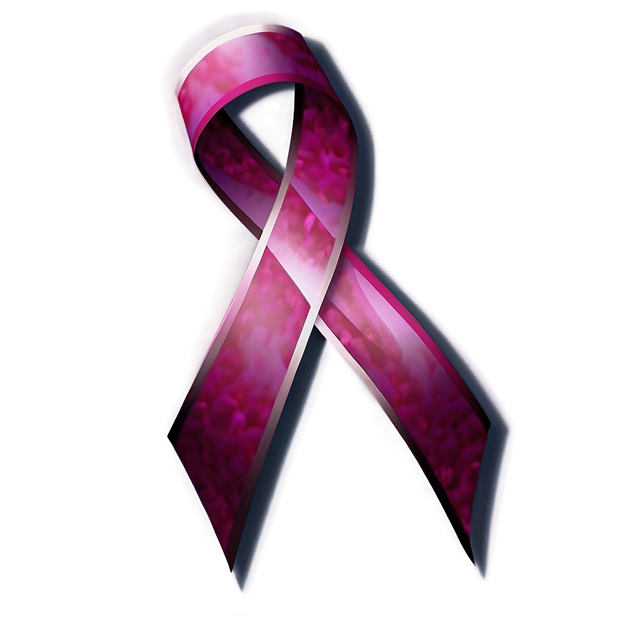 Breast Cancer Ribbon In 3d Png Kxp32 PNG Image