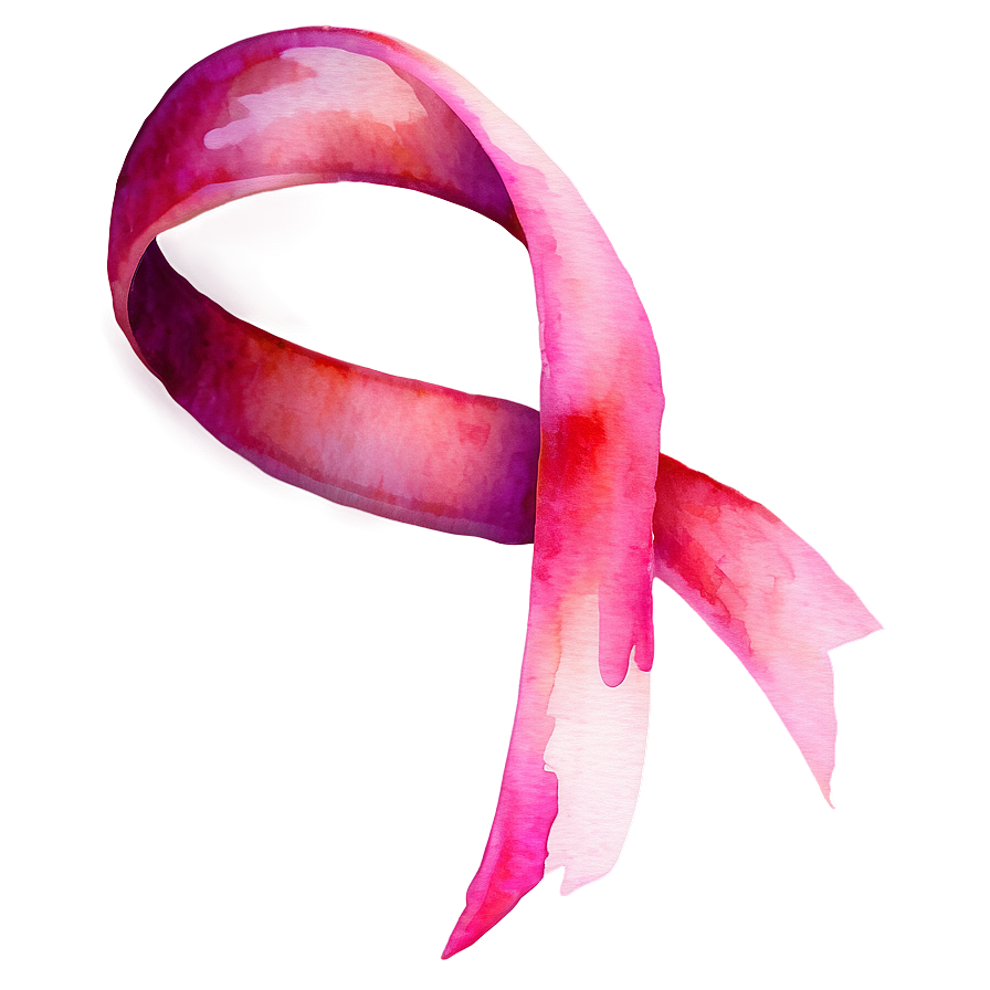 Breast Cancer Ribbon In Watercolor Splash Png 71 PNG Image