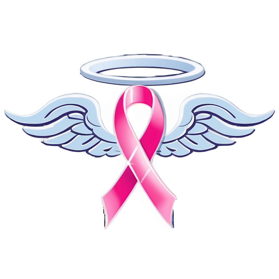 Breast Cancer Ribbon With Wings Png Taf24 PNG Image