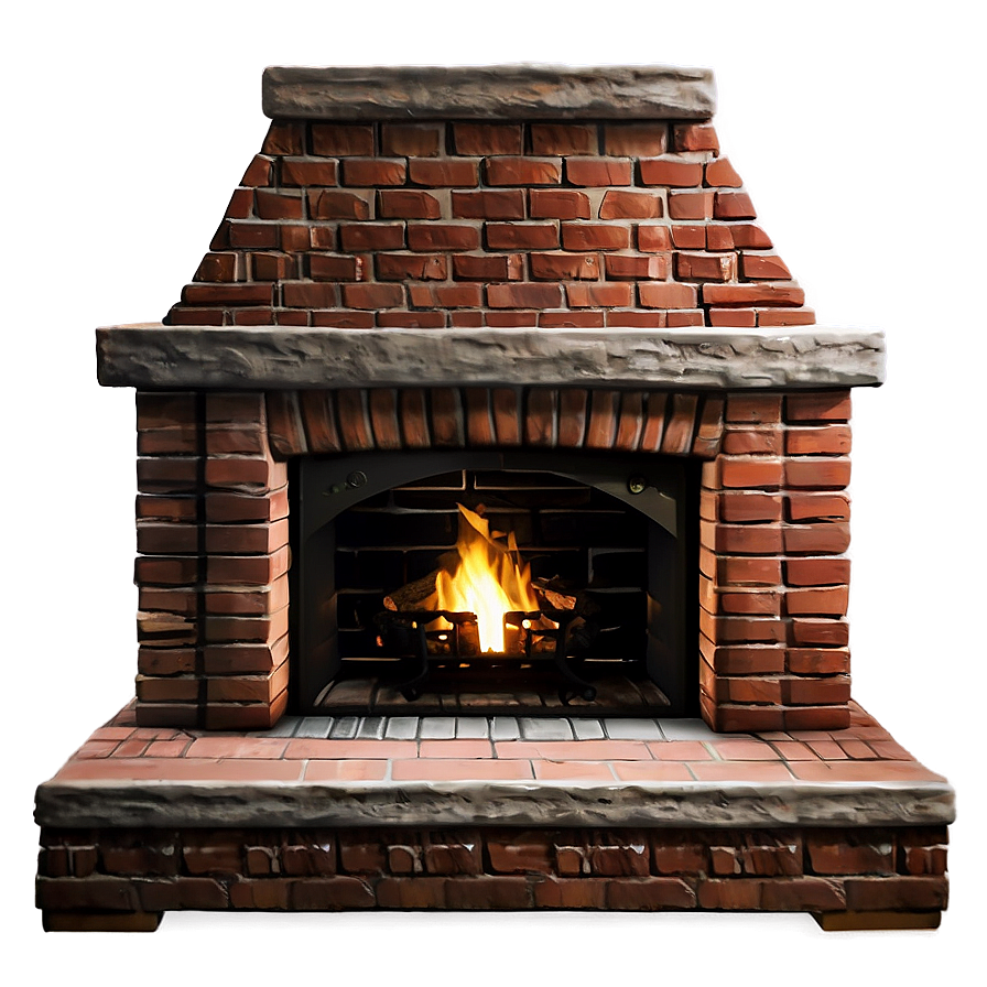 Brick Hearth And Mantle Png Afe PNG Image