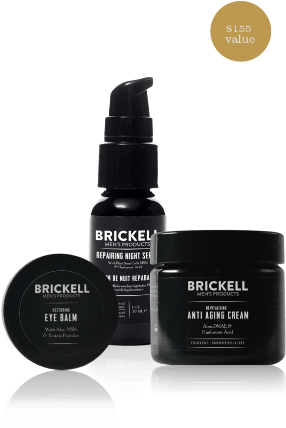 Brickell Mens Skincare Products PNG Image